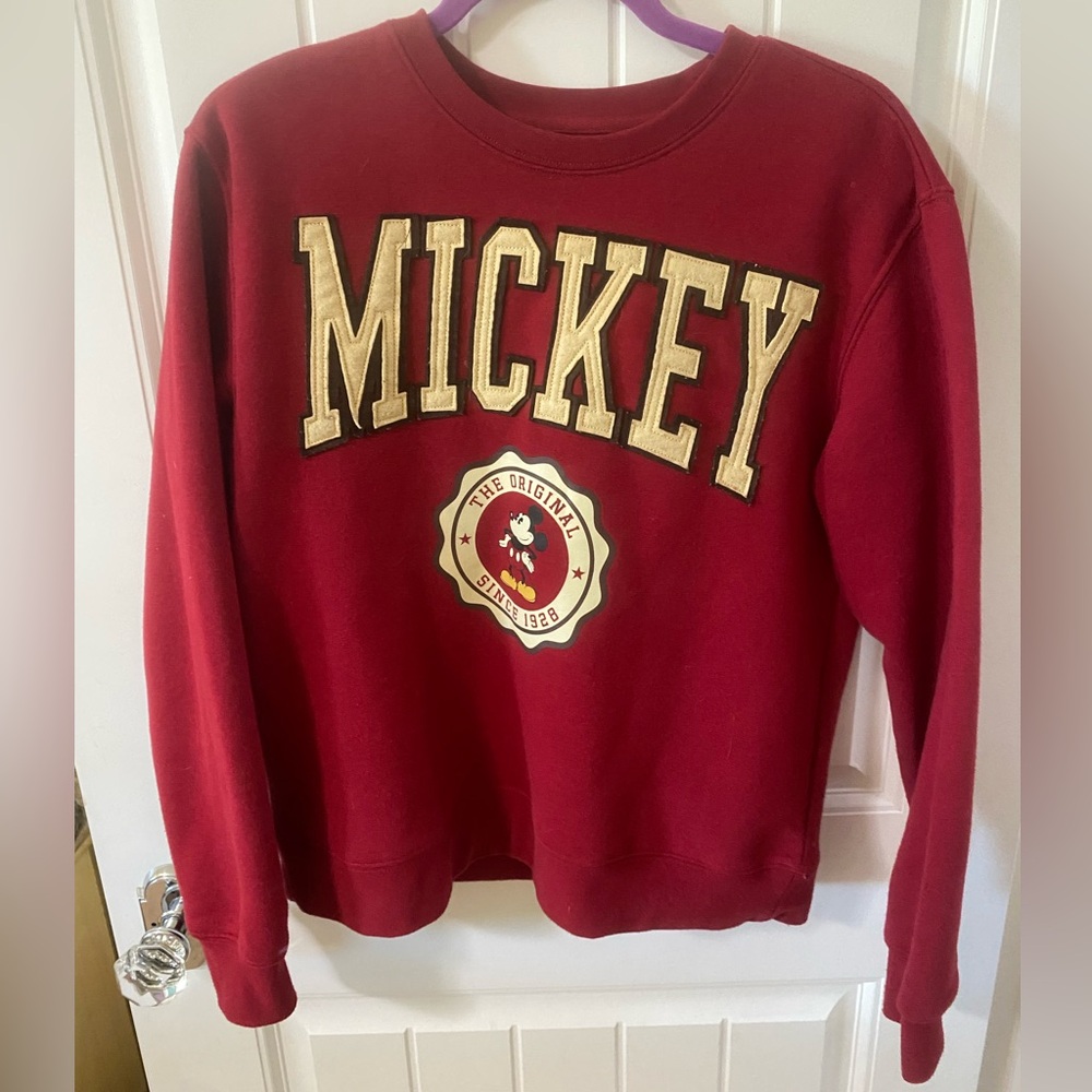 Mickey university style sweatshirt. NWOT. Sz Sm.